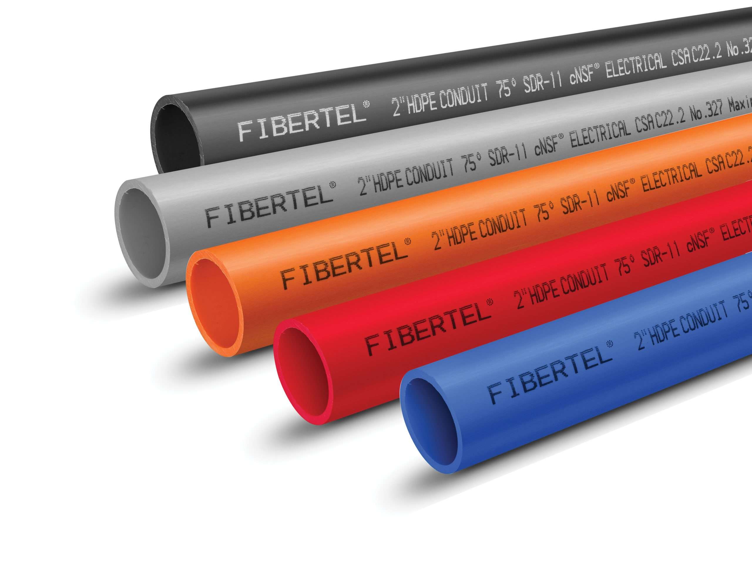 FiberTel tubing group shot