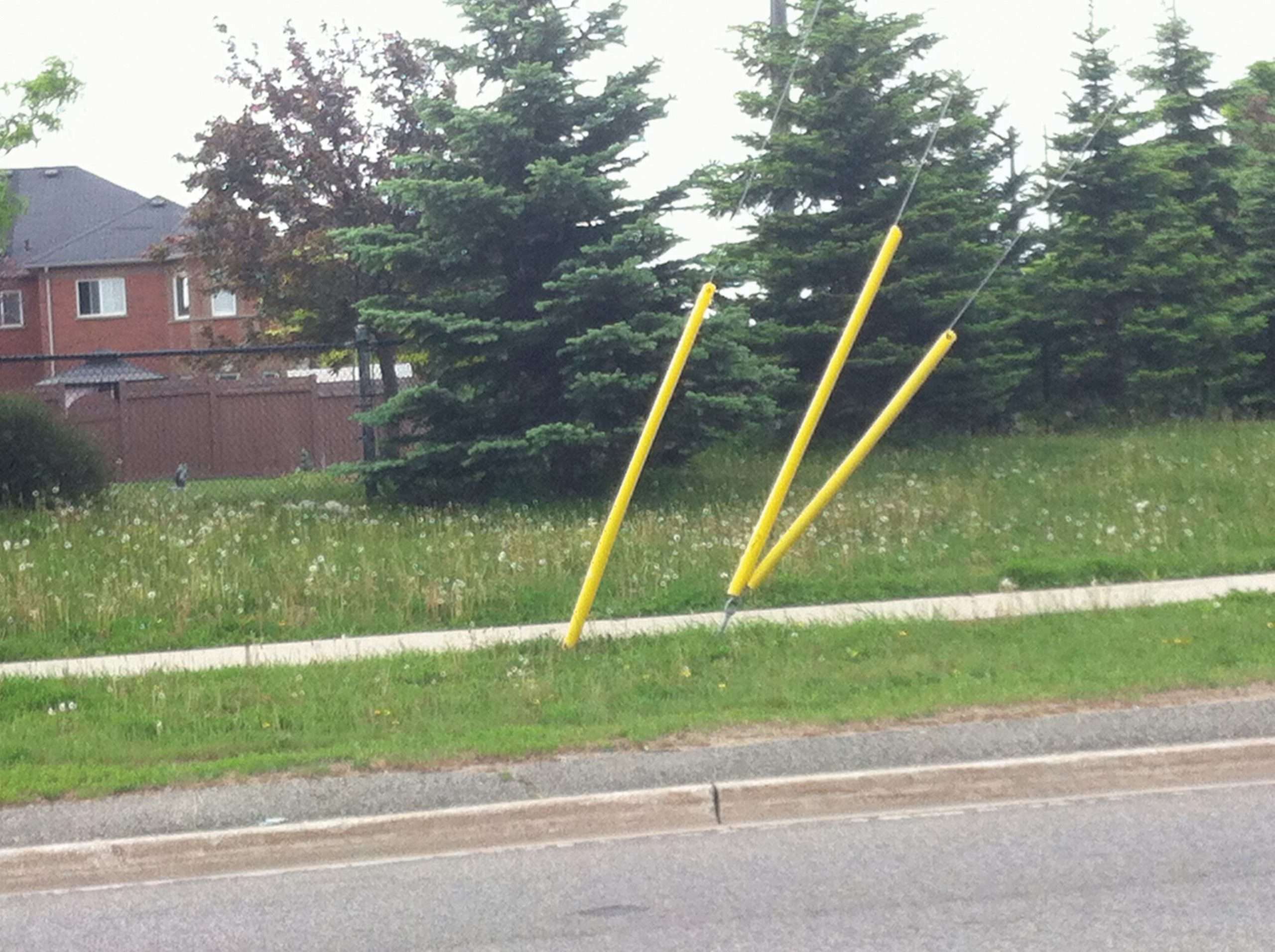 Trio of guy guards installed