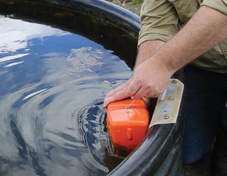 livestock water tank with valve