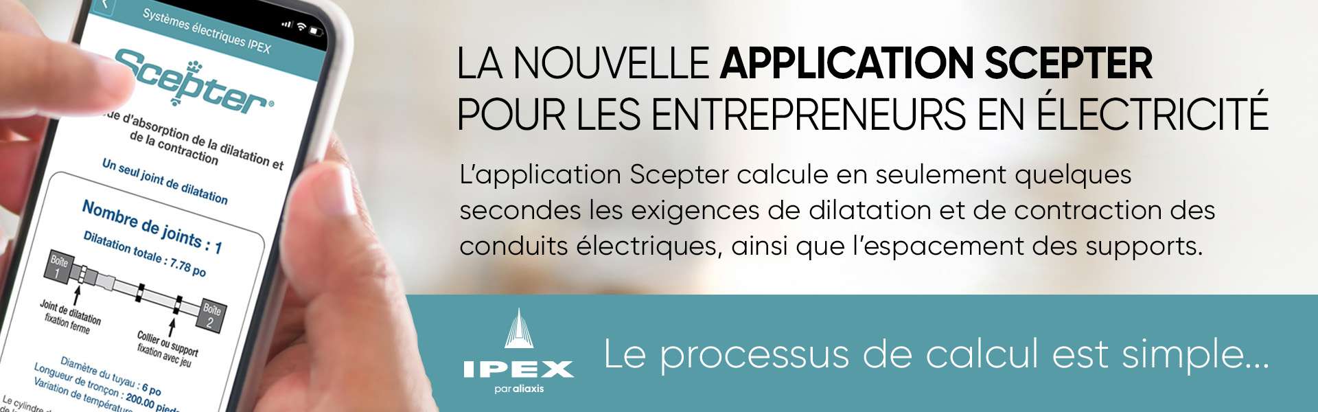 La nouvelle application scepter pour les entrepreneurs en electricite banner